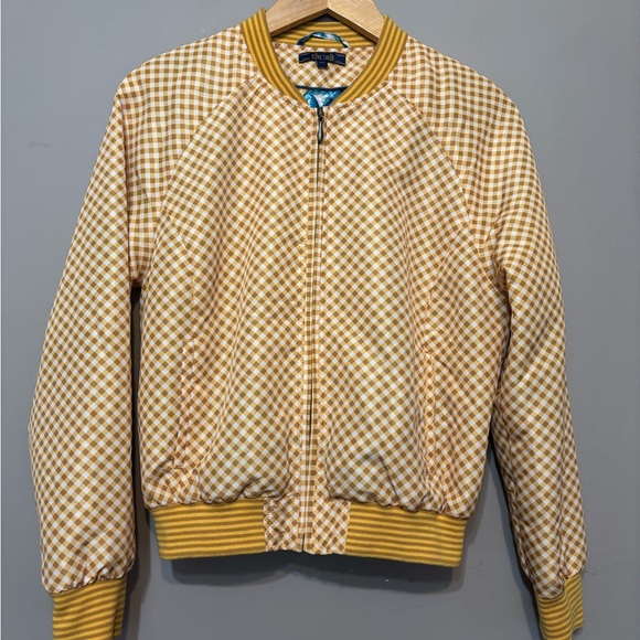 KING LOUIE Netherlands Checkered Bomber Jacket - Picture 1 of 10